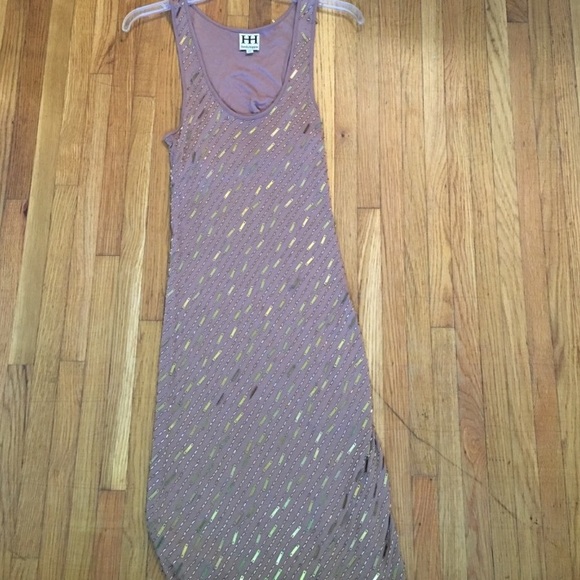 Haute Hippie Sleeveless Beaded Modal Dress - Picture 3 of 8